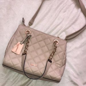 Quilted Nude ALDO Handbag/Shoulder Bag